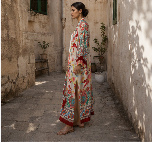 Amaris Uzun Kimono - Görsel 5