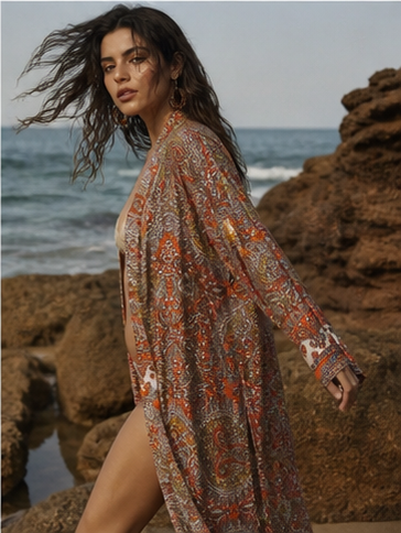 Terra Uzun Kimono - Görsel 6