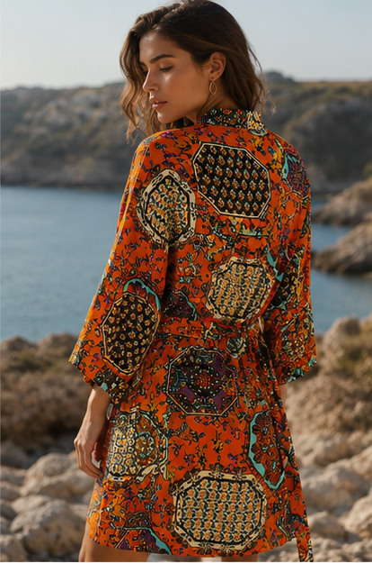 Zafira Kısa Kimono - Görsel 3