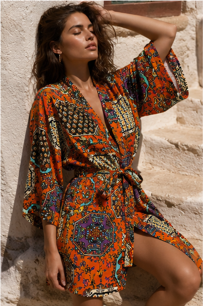Zafira Kısa Kimono - Görsel 5