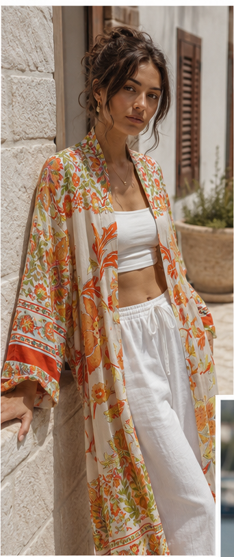 Aurelia Uzun Kimono - Görsel 2